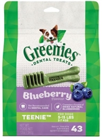 GREENIES DOG TREAT BLUEBERRY TEENIE 12OZ