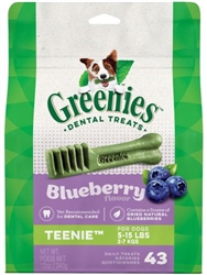 GREENIES DOG TREAT BLUEBERRY TEENIE 12OZ