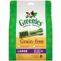 GREENIES DOG TREAT GRAIN FREE LARGE 12OZ