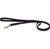 FLAT LEATHER LEASH 1/2X6FT BLACK