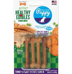 HEALTHY EDIBLES PUPPY TURKEY & SWEET POTATO 4PK