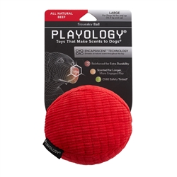 PLAYOLOGY BEEF SCENTED PLUSH BALL LARGE