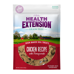 HEALTH EXTENSION GF DOG TREATS CKN POM 2.25lb