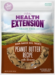 HEALTH EXTENSION GF DOG TREATS PB BANANA 2.25lb