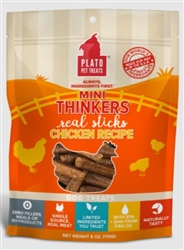 PLATO MINI THINKERS DOG TREATS CHICKEN 3OZ