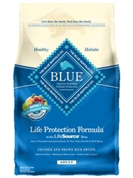 BLUE BUFFALO LIFE PROTECTION CHICKEN & BROWN RICE ADULT DOG FOOD 15LB