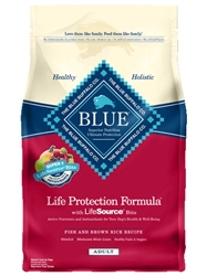 BLUE BUFFALO LIFE PROTECTION FISH & BROWN RICE ADULT DOG FOOD 15LB