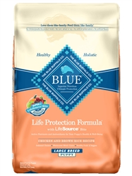 BLUE BUFFALO LIFE PROTECTION LARGE BREED PUPPY FOOD CHICKEN & BROWN RICE 30LB