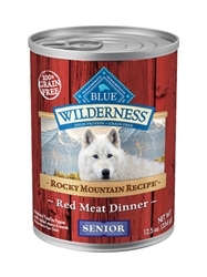 BLUE BUFFALO ROCKY MOUNTAIN RECIPE GRAIN- FREE SENIOR DOG 12.5OZ - CASE OF 12