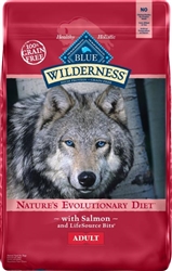 BLUE BUFFALO WILDERNESS SALMON RECIPE ADULT DOG FOOD 4.5LB