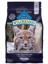 BLUE BUFFALO WILDERNESS MATURE CAT CHICKEN RECIPE 5LB
