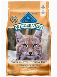 BLUE BUFFALO WILDERNESS WEIGHT CONTROL CHICKEN RECIPE ADULT CAT FOOD 5LB