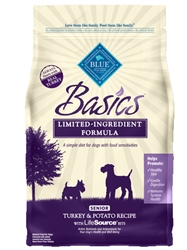 BLUE BUFFALO BASICS TURKEY & POTATO RECIPE FOR SENIOR DOGS 4LB