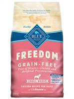 BLUE BUFFALO FREEDOM GRAIN FREE CHICKEN RECIPE FOR SMALL BREED DOGS 4LB