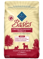 BLUE BUFFALO BASICS SALMON & POTATO RECIPE FOR ADULT DOGS 4LB