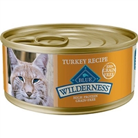 BLUE BUFFALO WILDERNESS TURKEY RECIPE FOR ADULT CATS 5.5OZ - CASE OF 24