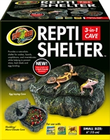 ZOOMED RC-30 REPTI SHELTER 3-IN-1 CAVE SMALL