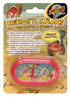 ZOOMED HC-11 HERMIT CRAB DUAL THERMOMETER/HUMIDITY GAUGE