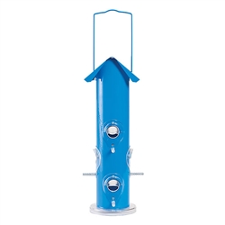 PERKY PET 391 BLUE METAL TUBE FEEDER  1LB