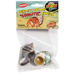 ZOOMED HC-36 HERMIT CRAB GROWTH SHELL MEDIUM 2PK