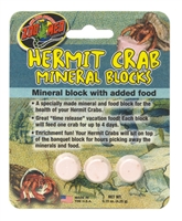 ZOOMED HC-62 HERMIT CRAB MINERAL BLOCKS WITH ADDED FOOD