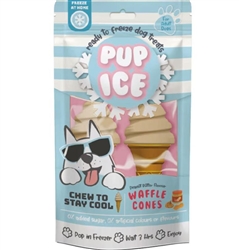 PUP ICE WAFFLE CONES PEANUT BUTTER 2PK