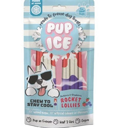 PUP ICE ROCKET LOLLIES BLUEBERRY 2PK