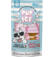 PUP ICE WAFFLE CONES STRAWBERRY 2PK