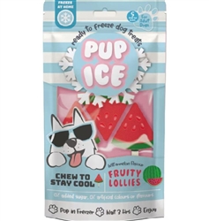 PUP ICE FRUITY LOLLIES WATERMELON 3PK