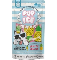 PUP ICE FRUITY LOLLIES PINEAPPLE 3PK