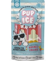 PUP ICE ROCKET LOLLIES STRAWBERRY 2PK