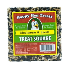 HAPPY HEN TREAT SQUARE MEALWORM & SEED 6.5OZ