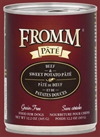 FROMM GRAIN FREE BEEF AND SWEET POTATO PATE 12 OZ CAN