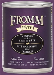 FROMM GRAIN FREE VENISON AND LENTIL PATE 12 OZ CAN