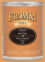 FROMM CHICKEN AND RICE PATE 12 OZ CAN