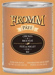 FROMM CHICKEN AND RICE PATE 12 OZ CAN