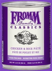 FROMM CLASSIC CHICKEN AND RICE 12.5OZ
