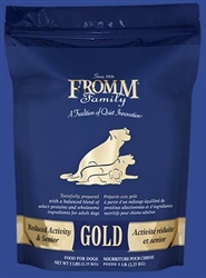 FROMM GOLD REDUCED ACTIVITY & SENIOR DOG 15LB