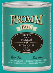 FROMM CHICKEN AND DUCK PATE DOG 12 OZ CAN