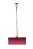 Mt Waldo 24" Snow Shovel/Pusher D-grip, Fiberglass Shaft, Pink