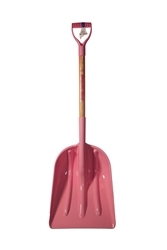 Mt Waldo #12 ABS Grain Scoop, D-Grip, Ash Handle, Pink