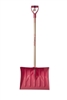 Mt Waldo 18" Snow Shovel/Pusher D-grip,Ash Shaft, Pink