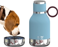 ASOBU DOG BOWL WATER BOTTLE BLUE 32OZ