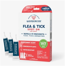 WONDERCIDE FLEA AND TICK SPOT ON SMALL DOG