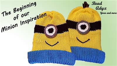 Minion Inspired Hat PATTERN on the Addi King Knitting Machine