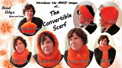 Convertible Scarf - Orange