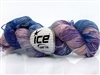 7105 Hand Dyed Sock Yarn  -  Purple Pink Lilac Blue