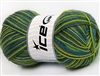 7302 Magic Sock Yarn  -   Turquoise Light Green Grey