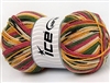 7501 Super Sock Yarn  -   Orchid Khaki Green Gold Cream