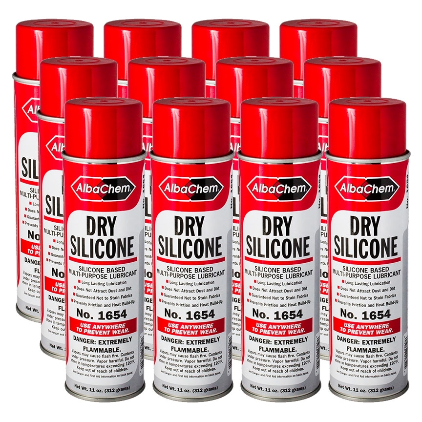AlbaChem Dry Silicone Spray - 12 Pack